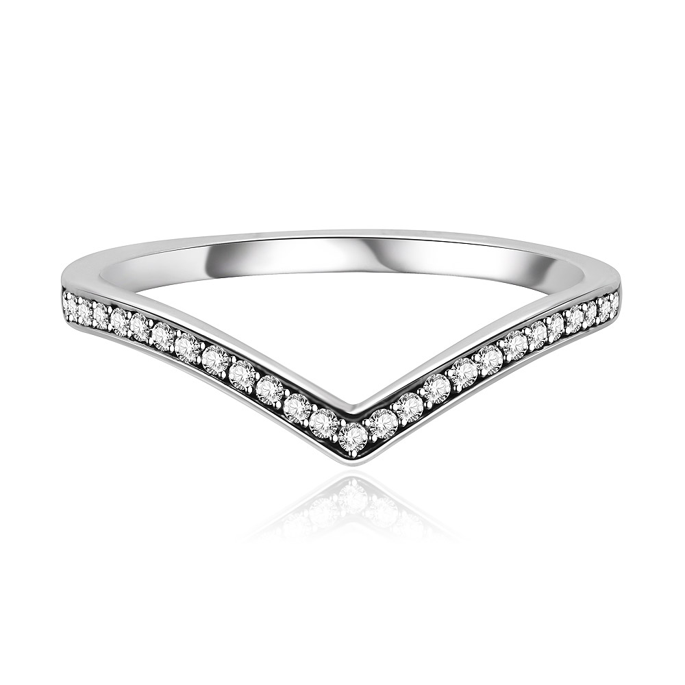 White CZ Shining Wish Ring
